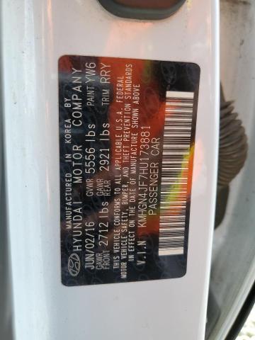 2017 GENESIS G80 ULTIMATE #3293438426