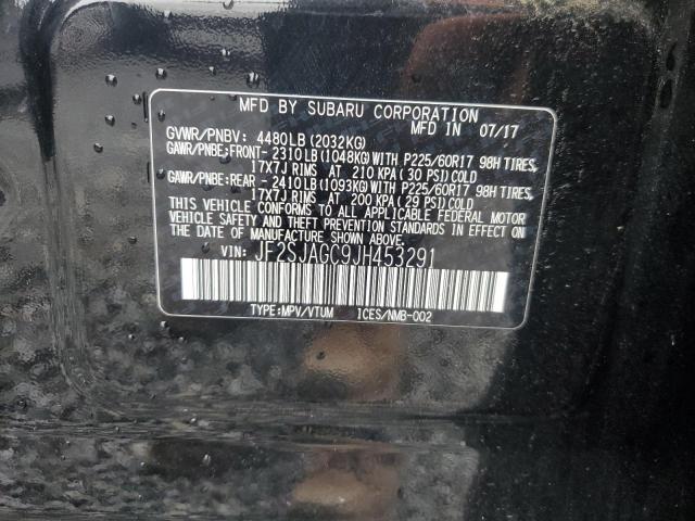 2018 SUBARU FORESTER 2 JF2SJAGC9JH453291