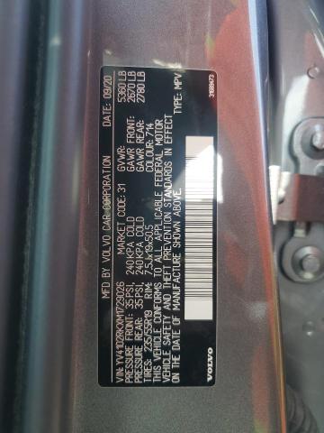 2021 VOLVO XC60 T5 MOMENTUM YV4102RKXM1729026