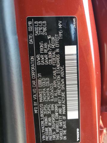 2018 VOLVO XC60 T6 LYVA22RL3JB082513