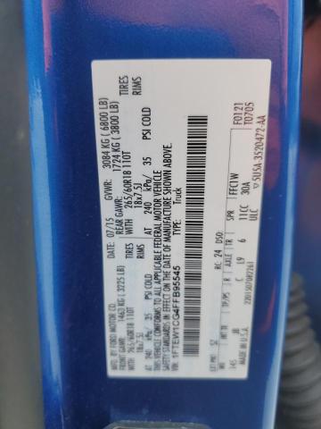 2015 FORD F150 SUPER 1FTEW1CG4FFB95545