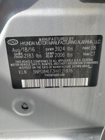 2017 HYUNDAI ELANTRA SE 5NPD84LF3HH121976