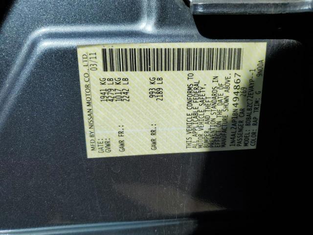 2011 NISSAN ALTIMA BAS - 1N4AL2AP1BN494867