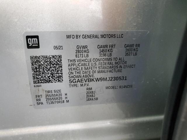 2021 BUICK ENCLAVE PR 5GAEVBKW9MJ230531