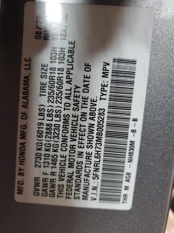 2021 HONDA ODYSSEY EX 5FNRL6H73MB005283