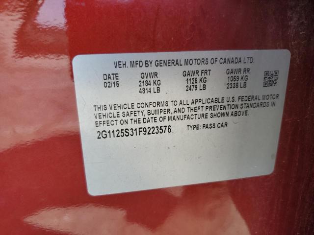 2015 CHEVROLET IMPALA LT 2G1125S31F9223576