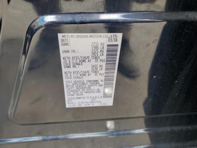 2016 INFINITI QX60 5N1AL0MM7GC511413