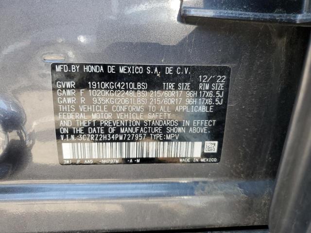 2023 HONDA HR-V LX 3CZRZ2H34PM727957