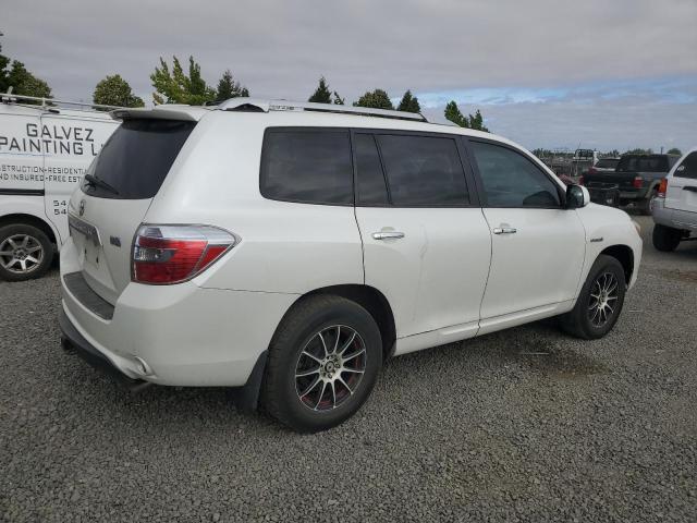 TOYOTA HIGHLANDER 2008 white 4dr spor hybrid engine JTEEW41A782002522 photo #4
