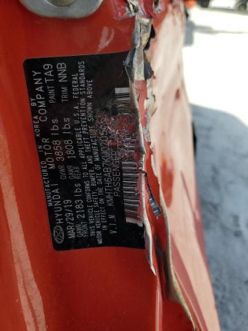2019 HYUNDAI VELOSTER T KMHTH6AB7KU020505