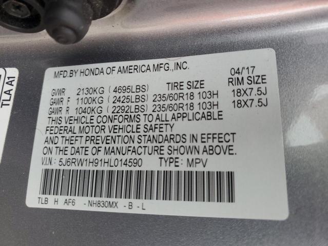 2017 HONDA CR-V TOURI 5J6RW1H91HL014590