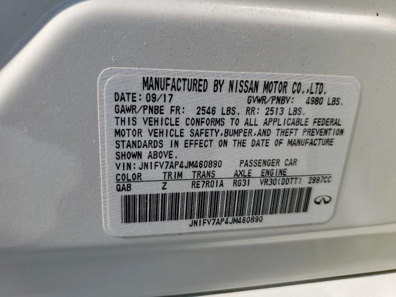 2018 INFINITI Q50 RED SP JN1FV7AP4JM460890