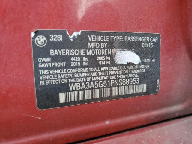 2015 BMW 328 I WBA3A5G51FNS88953