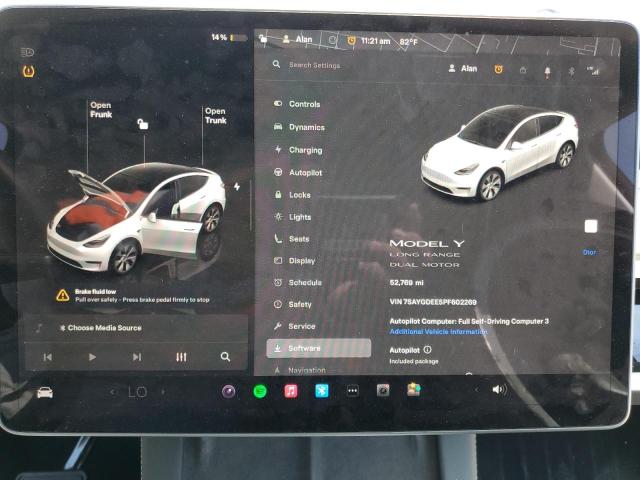 2023 TESLA MODEL Y 7SAYGDEE5PF602269