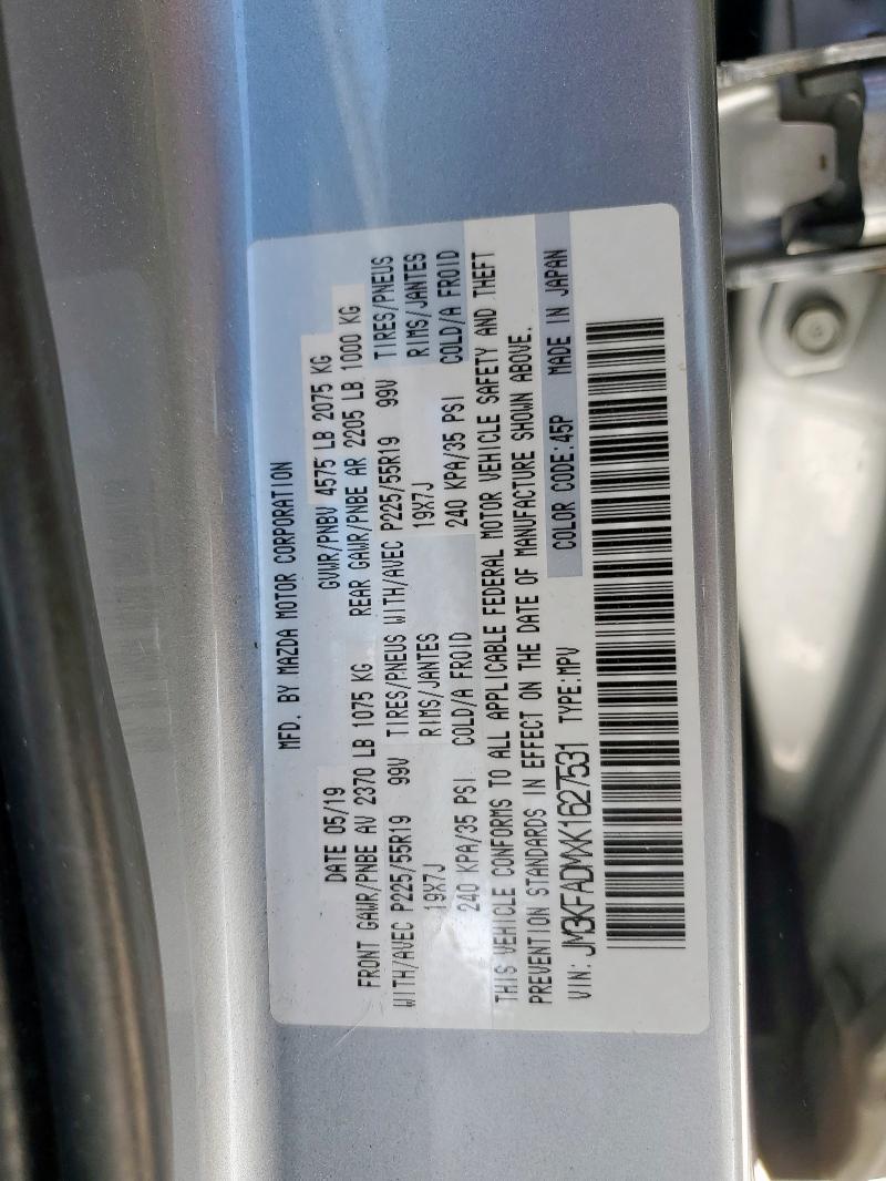 2019 MAZDA CX-5 GRAND TOURING JM3KFADMXK1627531