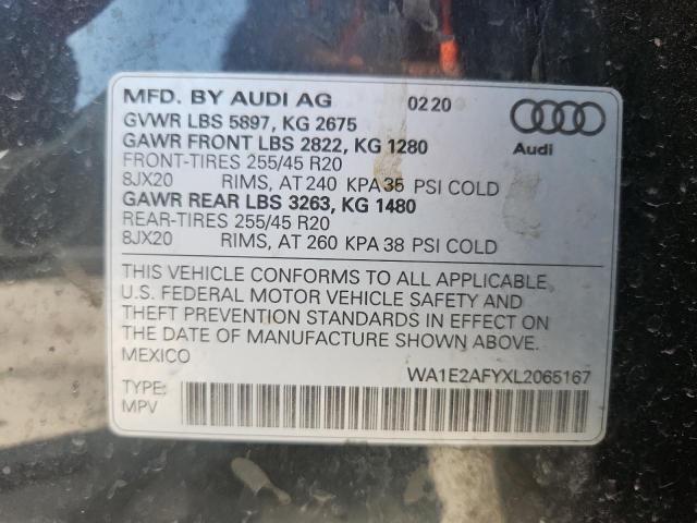 2020 AUDI Q5 E PREMIUM PLUS WA1E2AFYXL2065167