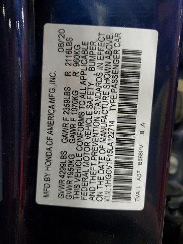 2020 HONDA ACCORD LX - 1HGCV1F15LA122714