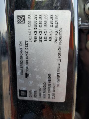 2019 GMC SIERRA K15 3GTU9DED2KG121377