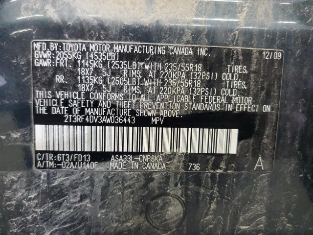2010 TOYOTA RAV4 SPORT - 2T3RF4DV3AW036443