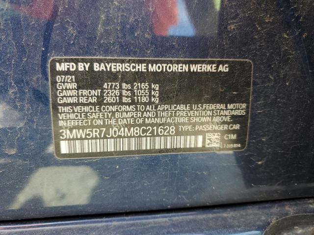 2021 BMW 330XI 3MW5R7J04M8C21628