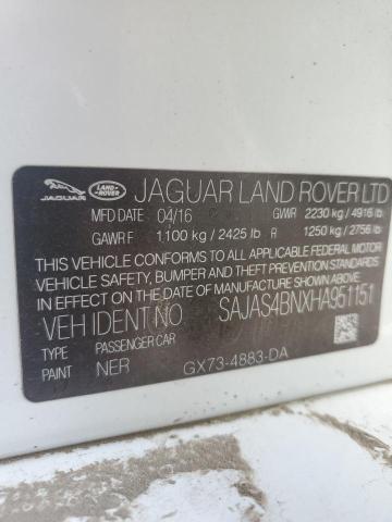 2017 JAGUAR XE SAJAS4BNXHA951151