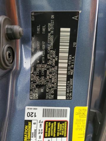 2016 TOYOTA SIENNA XLE 5TDYK3DC0GS727066