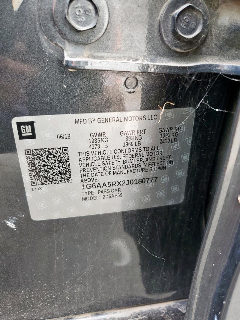 2018 CADILLAC ATS 1G6AA5RX2J0180777
