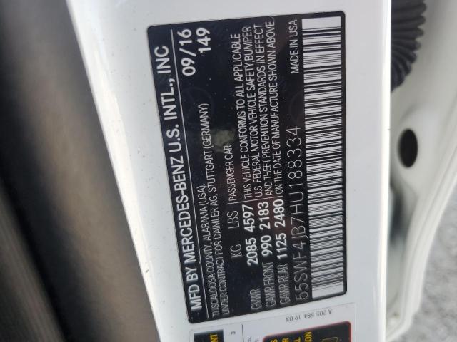 2017 MERCEDES-BENZ C 300 55SWF4JB7HU188334