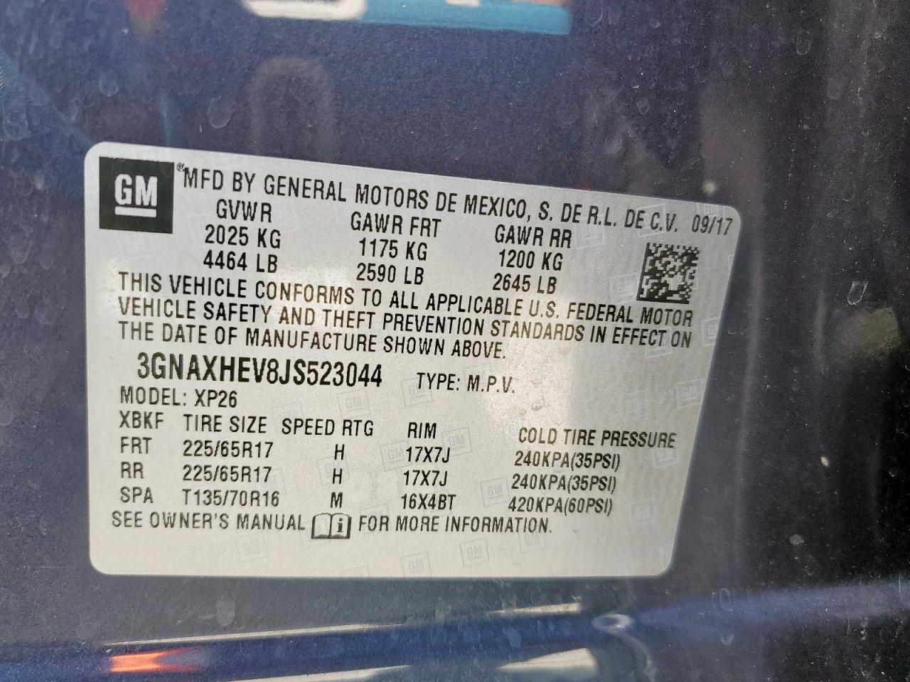 CHEVROLET EQUINOX LS