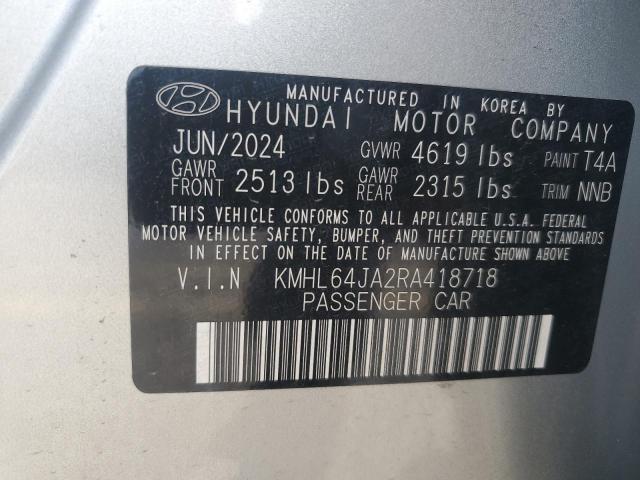 2024 HYUNDAI SONATA SEL KMHL64JA2RA418718