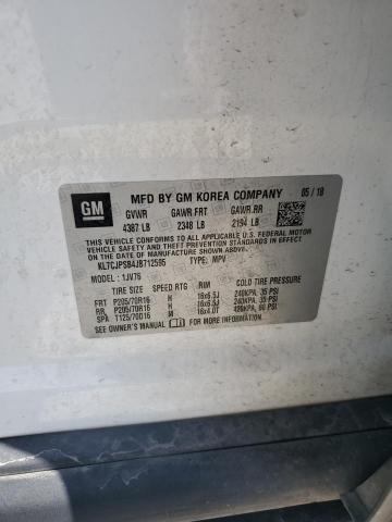 2018 CHEVROLET TRAX 1LT KL7CJPSB4JB712595
