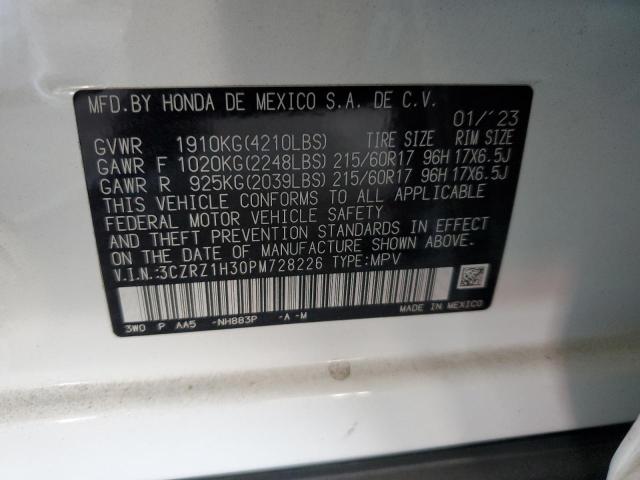 2023 HONDA HR-V LX 3CZRZ1H30PM728226