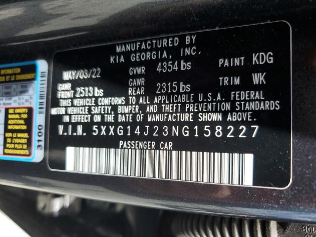 2022 KIA K5 LXS - 5XXG14J23NG158227