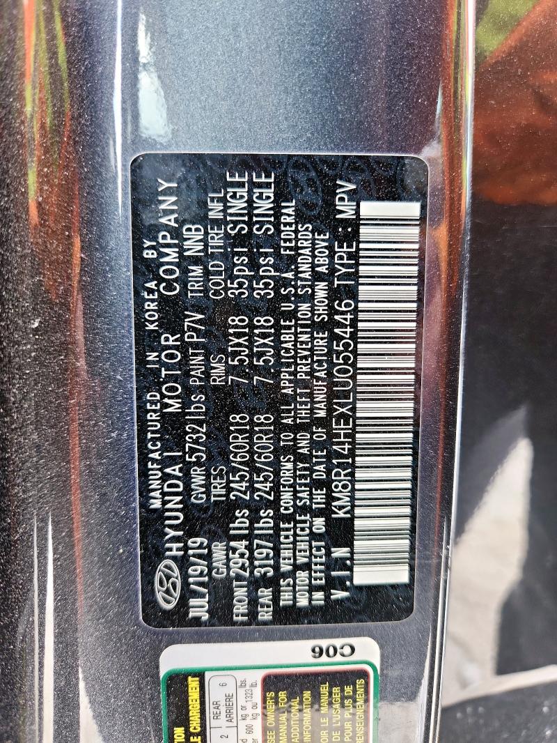 2020 HYUNDAI PALISADE S KM8R14HEXLU055446