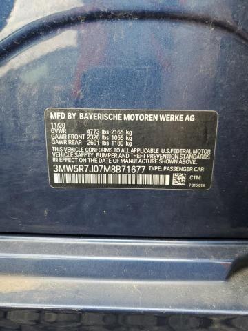 2021 BMW 330XI 3MW5R7J07M8B71677