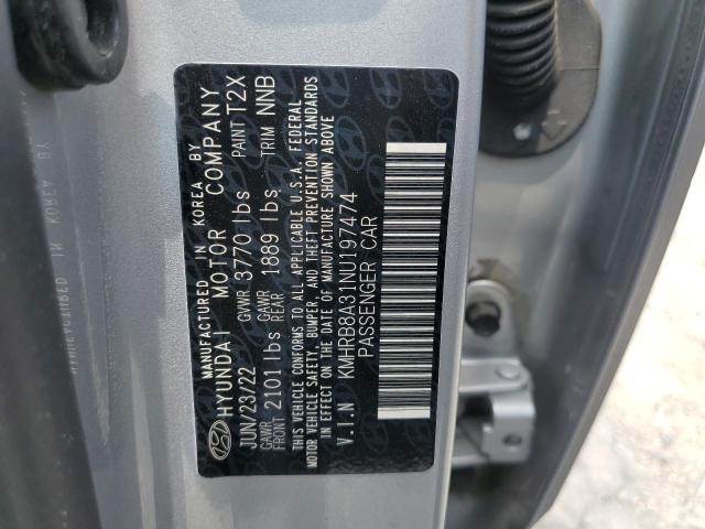 2022 HYUNDAI VENUE SE KMHRB8A31NU197474