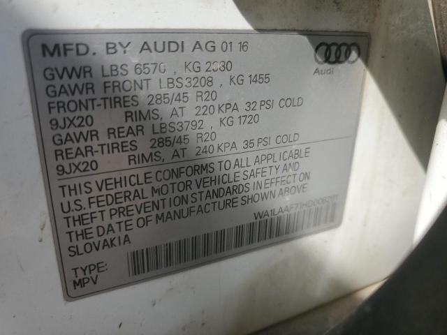 2017 AUDI Q7 PREMIUM WA1LAAF71HD006201