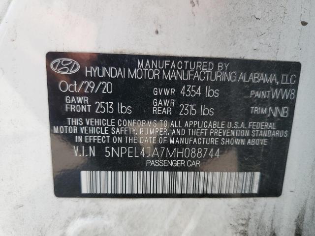 2021 HYUNDAI SONATA SEL 5NPEL4JA7MH088744