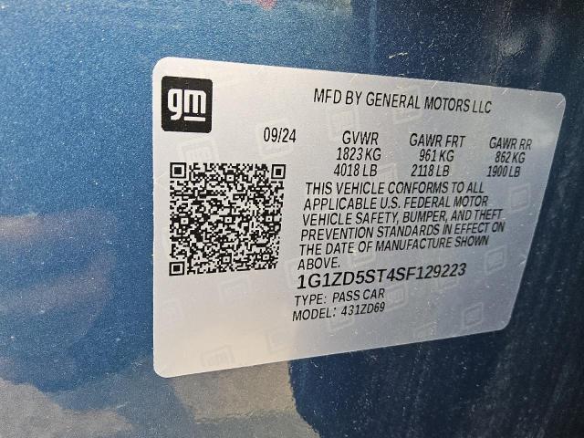2025 CHEVROLET MALIBU LT - 1G1ZD5ST4SF129223