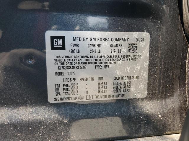 2021 CHEVROLET TRAX LS KL7CJKSB4MB305593