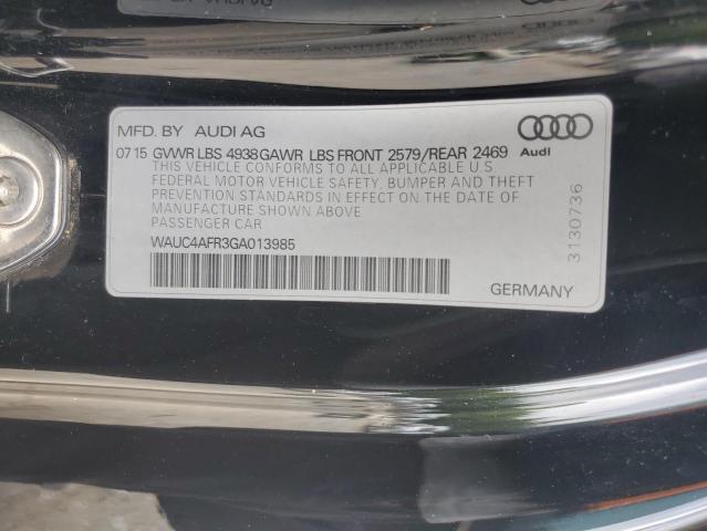 2016 AUDI S5 PREMIUM WAUC4AFR3GA013985