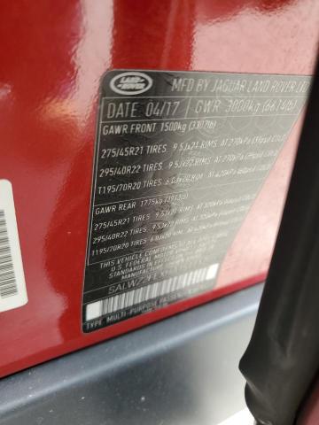 2017 LAND ROVER RANGE ROVE SALWZ2FEXHA151117
