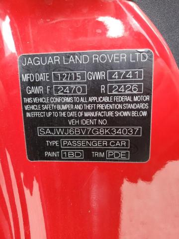 2016 JAGUAR F-TYPE S - SAJWJ6BV7G8K34037