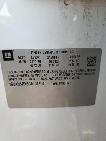 2016 CADILLAC ATS LUXURY 1G6AH5RX8G0191304