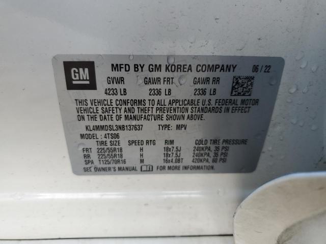 2022 BUICK ENCORE GX KL4MMDSL3NB137637