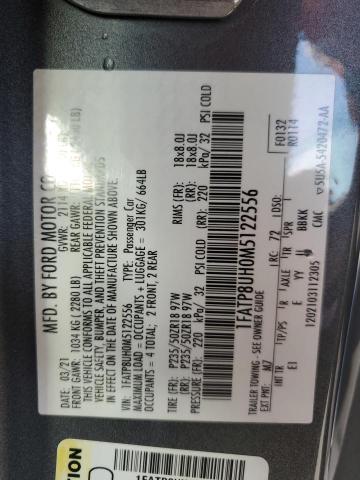 2021 FORD MUSTANG 1FATP8UH0M5122556