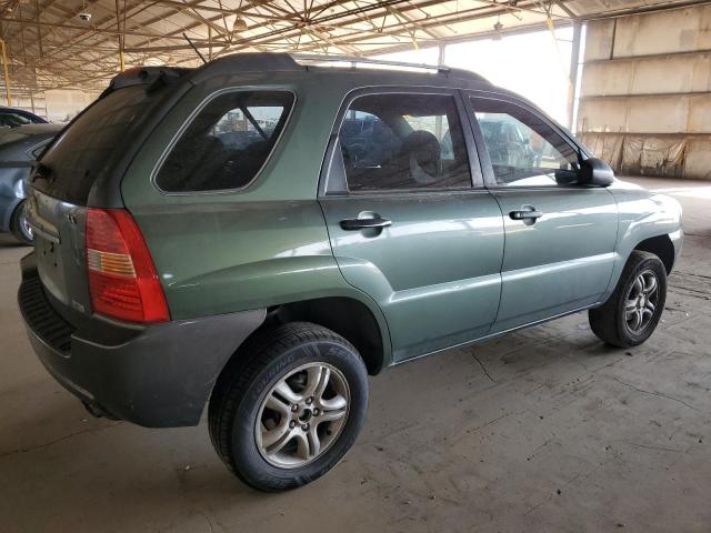 KIA SPORTAGE E 2007 green  gas KNDJF723X77351387 photo #4
