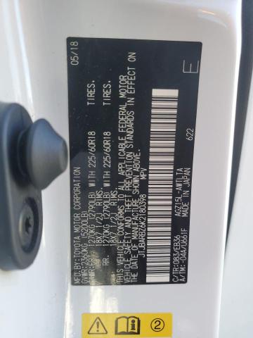 2019 LEXUS NX 300 BAS JTJBARBZ6K2180398