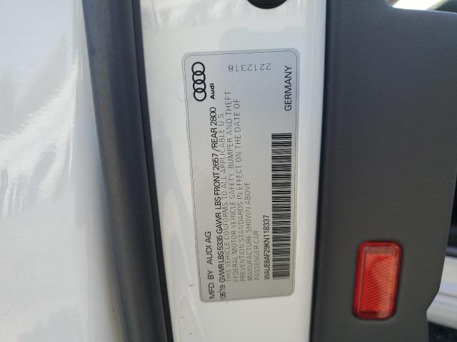 2019 AUDI A6 PREMIUM WAUE8AF29KN118337