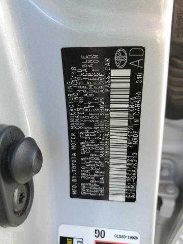 2018 TOYOTA COROLLA L - 2T1BURHE9JC071691